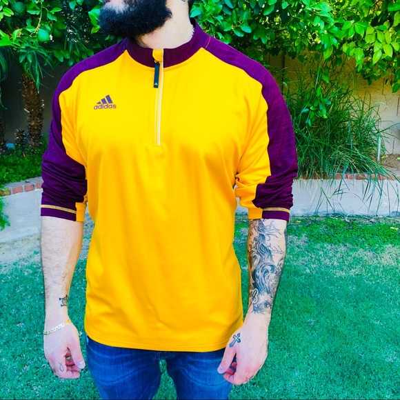 adidas Other - Adidas long sleeve half zip ASU colors